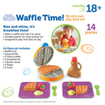Learning Resources New Sprouts Waffle Time - Breakfast Pretend Play Food Kitchen Toys, Montessori Educational Game, Fine Motor Skills, Gifts for Boys and Girls