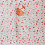 Copper Pearl Swaddle Blankets for Newborns | Soft Stretchy Receiving Blankets for Boys and Girls | Large 46 x 46 Inch Baby Blankets | Lightweight and Breathable Swaddles | Noel