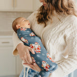 Copper Pearl Swaddle Blankets for Newborns | Soft Stretchy Receiving Blankets for Boys and Girls | Large 46 x 46 Inch Baby Blankets | Lightweight and Breathable Swaddles | Santa Claus