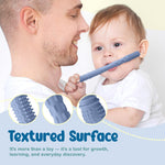 Mummentos Silicone Baby Teething Toys, Soft Teether Set for Sore Gums, BPA Free Chew Toys for Infants 3+ Months, Textured Teething Relief, Easy Grip Design (Dark Blue)