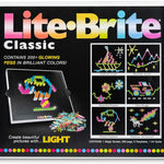 Lite Brite Classic, Favorite Retro Toy - Create Art with Light, STEM, Educational Learning, Holiday, Birthday, Gift, Boys, Kid, Toddler, Girls Age 4+