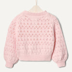 Amazon Essentials Baby Girls' Lightweight Cotton Cardigan Sweater, Light Pink, 24 Months