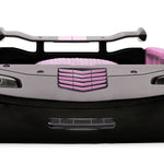 Delta Children Sport Race Car Twin Bed, Pink
