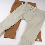HonestBaby Multipack Honest Pants Joggers Pull on 100% Organic Cotton for Infant Baby and Toddler, Boys, Girls, Unisex, Khaki, 3 Months