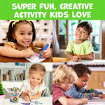 Jumbo Crayons For Toddlers 1-3 - 16pc Toddler Crayons For Kids Ages 4-8 1-3 2-4 - With Printed & PDF Crayon Color Sheets - Non Toxic, Washable, Large & Easy To Grip - Toddler Coloring Art Supplies