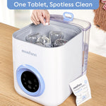 MOMFANN Baby Bottle Washer-19 Min Rapid Wash, Sterilizer and Dryer, All-in-One Cleaner, Bottles, Pump Parts & Baby Essentials for New Parents Gift, Replaces Hand Washing