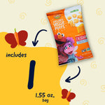 Earth's Best Organic Veggie Puffs for Toddlers 2 Years Old and Up, Cheddar Flavor, 1.55 Ounce Bag