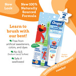Orajel Naturals Fluoride-Free Toothpaste and Toothbrush for Ages 0-3, 1 Oz