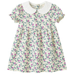 pureborn Baby Toddler Girl Woven Dress Short Sleeve Casual Cotton Playwear Dresses Leaf Fruit 18-24 Months
