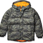 Amazon Essentials Babies, Toddlers, and Boys' Heavyweight Hooded Puffer Jacket