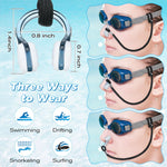 Dunkive 2 Set Swimming Nose Clips, Silicone Swim Plugs with Cord for Kids