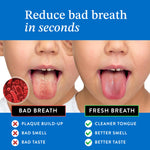 Mouthology Tongue Scraper for Kids (2 Pack), Stainless Steel Tongue Cleaner (Reduce Bad Breath), Metal Tongue Scrubber for Children, Improve Oral Health