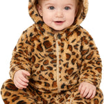 Baby Plush Long Sleeve Polar Fleece Jumpsuit With Bear Ears Baby Fleece Hooded Jumpsuit Infant Winter Outfit