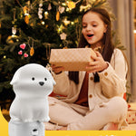 L LOHAS LED Plug in Night Light for Kids, 3D Cute Puppy Night Lights with Dusk to Dawn Sensor, RGB+Soft White 3000K Dog Night Light, Christmas Birthday Gift Nightlight for Kids, Room Decor