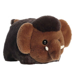 Aurora® Adorable Spudsters™ Mumford Wooly Mammoth™ Stuffed Animal - Round Shape Makes for Comforting Cuddles - Perfect for Kids All Ages and Animal Loving Adults - Brown 10.5 Inches