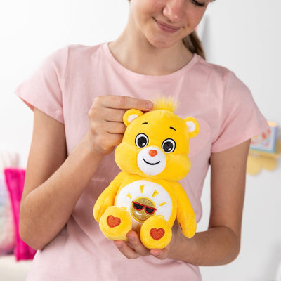 Care Bears 9" Bean Plush (Glitter Belly) - Funshine Bear - Soft Huggable Material!