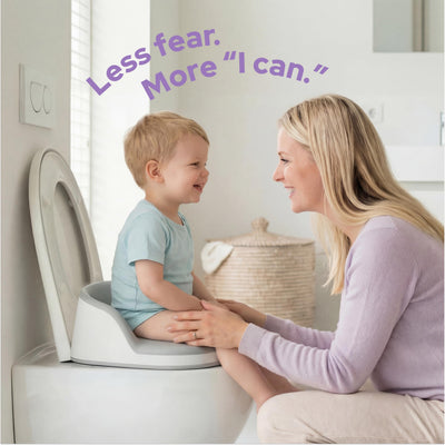 lalalark 3-in-1 Toddler Potty Training Toilet, Baby Potty Training Seat & Step Stool with Seamless TPE Seat, Extended Splash Guard, Easy-Clean Non-Absorbent Potty Chair Toilet Trainer for Home Travels