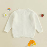 Toddler Baby Girl Cardigan Christmas Knit Sweater Long Sleeve Button Down Knitwear Kids Fall Winter Coat