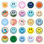 Wercokt 50PCS Smiling Stickers, Cute Water Bottle Stickers for Kids, for Teaching Rewards, Notebooks, Stationery, Luggage, Cartoon PVC Happy Stickers