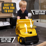 Tonka Dump Truck Potty Trainer – Potty Chair with Lid and Splash Guard, Removable Potty Ring with Handles