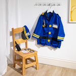 Melissa & Doug Police Officer Costume, 8-Pc Pretend Play Dress Up, Badge, Handcuffs & Accessories, Role Play Toys for Kids 3+