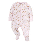 Gerber Baby Girls 4 Pack Sleep 'N Play Footie Castle Newborn