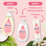 Johnson's Baby Skin Nourish Baby Moisture Wash + Coconut & Honeysuckle Scents Cleanses & Leaves Skin Moisturized, Hypoallergenic Body Wash, Baby Bath Essential, Sulfate-Free, 20.3 fl. oz