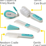 Safety 1st Deluxe Baby Healthcare and Grooming Kit, Arctic Blue, Newborn Baby Essentials, One Size, 25 Pieces