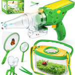 HAIMST Bug Catcher for Kids, Bug Vacuum Catching Kit with Bug Collector Butterfly Net Magnifying Glass Bugs Grabber Insect Catcher Tweezers, Outdoor Explorer Toys Gift for Kids Age 3-12