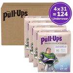Pull-Ups Boys' Skin Essentials Potty Training Pants, Training Underwear, 2T-3T (16-34 lbs), 124 Ct (4 Packs of 31)