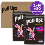 Pull-Ups Girls' Night-Time Potty Training Pants, Size 5T-6T Overnight Training Underwear (46-60 lbs), 80 Ct