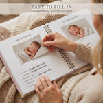 Keepsake Baby Memory Book for Boys and Girls – Timeless First 5 Year Baby Book – Neutral Journal Scrapbook or Photo Album - Record a Milestone for Every Event from Birth to Age 5
