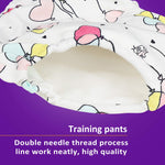 MooMoo Baby 6 Packs Cotton Training Pants Reusable Toddler Potty Training Underwear for Boy and Girl Mermaid-4T Pink