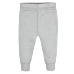 Gerber Baby Girls Multi-Pack Active Pants Set, pink/black/gray, 6-9 Months