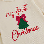 My First St Patricks Day Baby Girl Outfit Newborn St Pattys Day Onesie Waffle Knit Sweater Romper And Headband