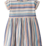 little planet by carter's baby-girls Baby & Toddler Girls' Organic Cotton Dress, Multi-stripe, 4