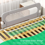 UPGOGO Folding Bed Rail for Toddlers,Baby Bed Rail Guard with Reinforced Anchor Safety System,Fit Bunk,Full Size,Queen,King,Twin(Grey,59"x23.6")