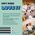 Stickerbox – Voice-Powered Custom Sticker Printer Maker | Ink-Free Thermal Printing Machine | BPA & BPS-free & Kids Safe AI | School Art Gift Stuff for Teens | Mini Sticker Printer for Kids Ages 5+