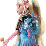 Monster High Lagoona Blue Doll in Mesh Tee and Cargo Pants, Includes Pet Fish Neptuna and Accessories Like a Backpack, Snack and Notebook