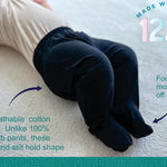 123 Bear Baby Soft Cotton Spandex Pants with Feet