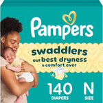Pampers Swaddlers Diapers, Size 5 (20-37 lbs), 132 Count, Absorbent, Keeps Baby Dry and Comfortable, Skin Safe Disposable Baby Diaper (Packaging May Vary)
