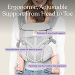 Ergobaby Omni Classic Baby Carrier Newborn to Toddler - Breathable Baby Carriers for Summer - All-Position Carrier with Lumbar Support (7-45 Pounds), Mesh, Oxford Blue