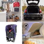 Diono Radian 3RXT SafePlus, 4-in-1 Convertible Car Seat, Rear and Forward Facing, SafePlus Engineering, 3 Stage Infant Protection, 10 Years 1 Car Seat, Slim Fit 3 Across, Purple Wildberry