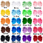 Oaoleer 40Pcs 4.5" Hair Bows Clips Grosgrain Ribbon, Alligator Clips, Barrettes Hair Accessories for Baby Girls Infants Toddlers Kids Teens Children (4.5 Inch, 20 Colors in Pairs)