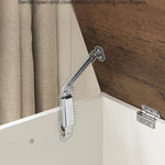 CHOEZON Storage Chest, 39.4" Toy Chest, Modern Storage Bench with Safety Hinge, Toy Box, Farmhouse Style, for Bedroom, Living Room, Walnut and White MCW10WL