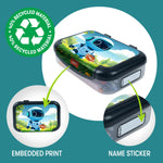 ZIPIT: Recycled Plastic Pencil Box - Robot - Large Capacity Case, Character & Football Themed, Stationery Organizer, School Supplies-Toys Holder, Kids
