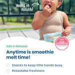 Amara Smoothie Melts - Mixed Red Berries - Baby Snacks Made With Fruits and Vegetables - Healthy Toddler Snacks For Your Kids Lunch Box - Organic Plant Based Yogurt Melts - 6 Resealable Bags