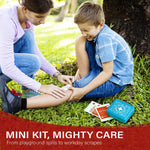 EVERLIT Pocket-Aid Mini First Aid Kit | Compact, Portable Hard-Shell Cases of 50 Items | Cuts, Scrapes, Wound Care Essentials for Travel, Outdoor, School, Camping, Home, Office (12 Packs | 600 Pcs)