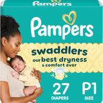 Pampers Swaddlers Diapers, Size 5 (20-37 lbs), 132 Count, Absorbent, Keeps Baby Dry and Comfortable, Skin Safe Disposable Baby Diaper (Packaging May Vary)