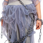 Spooktacular Creations Halloween Haunting Beauty Ghost Girl Costume, Scary Ghost Dress Midnight Costume for Halloween Dress Up Party-XL(12-14yr)